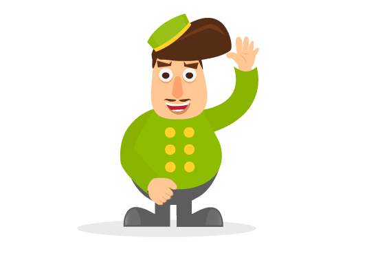 Mascot Wave Hand GIF